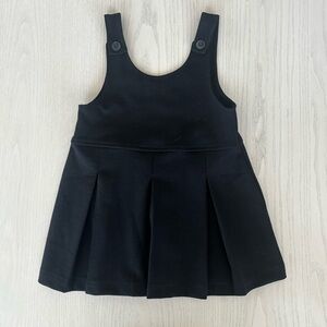 Zara Kids Black Buttoned Tank Dress Size 3